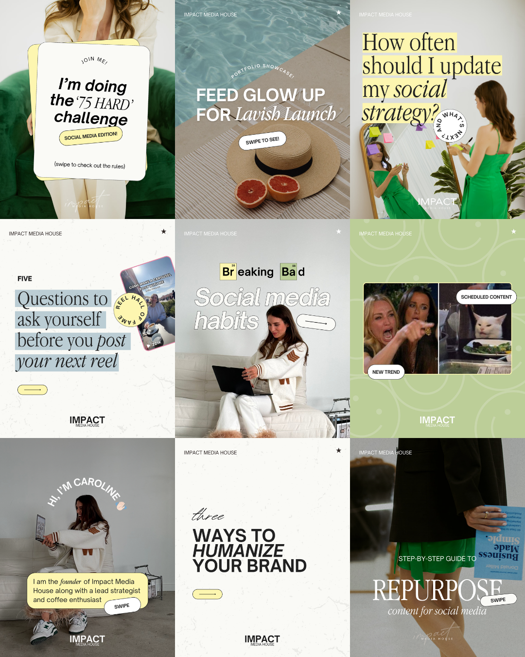 Social Media Carousel Post Design for Instagram Success