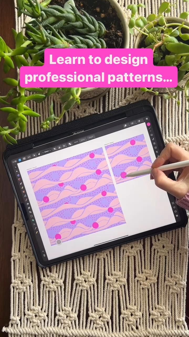 Learn to Create Professional Patterns on Your iPad for Fabric, Stationary, etc.