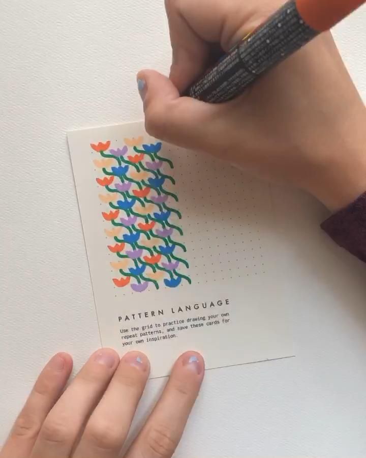 Floral Surface Pattern Design Repeat