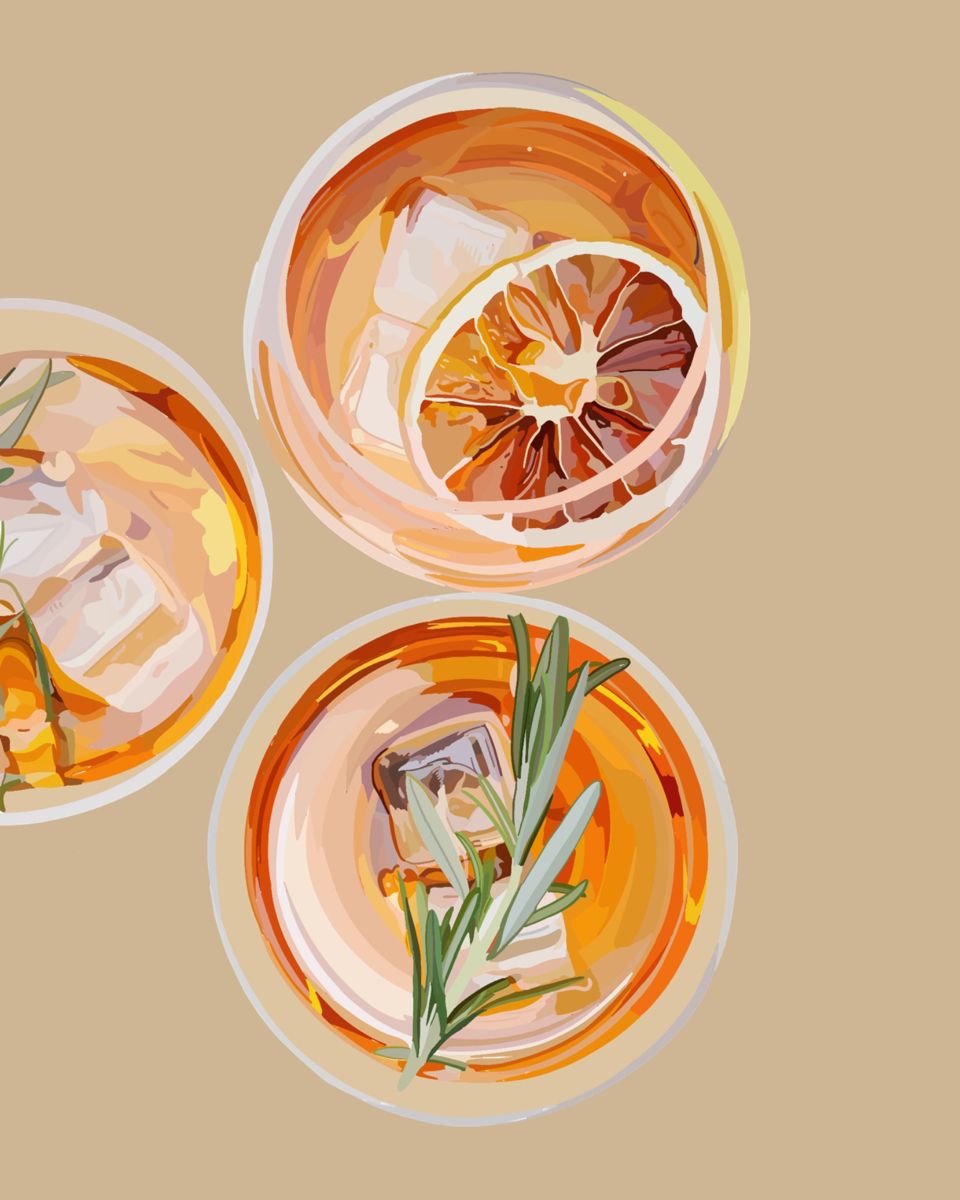 Aperol Spritz/ Christmas Gift/ Cocktail Art