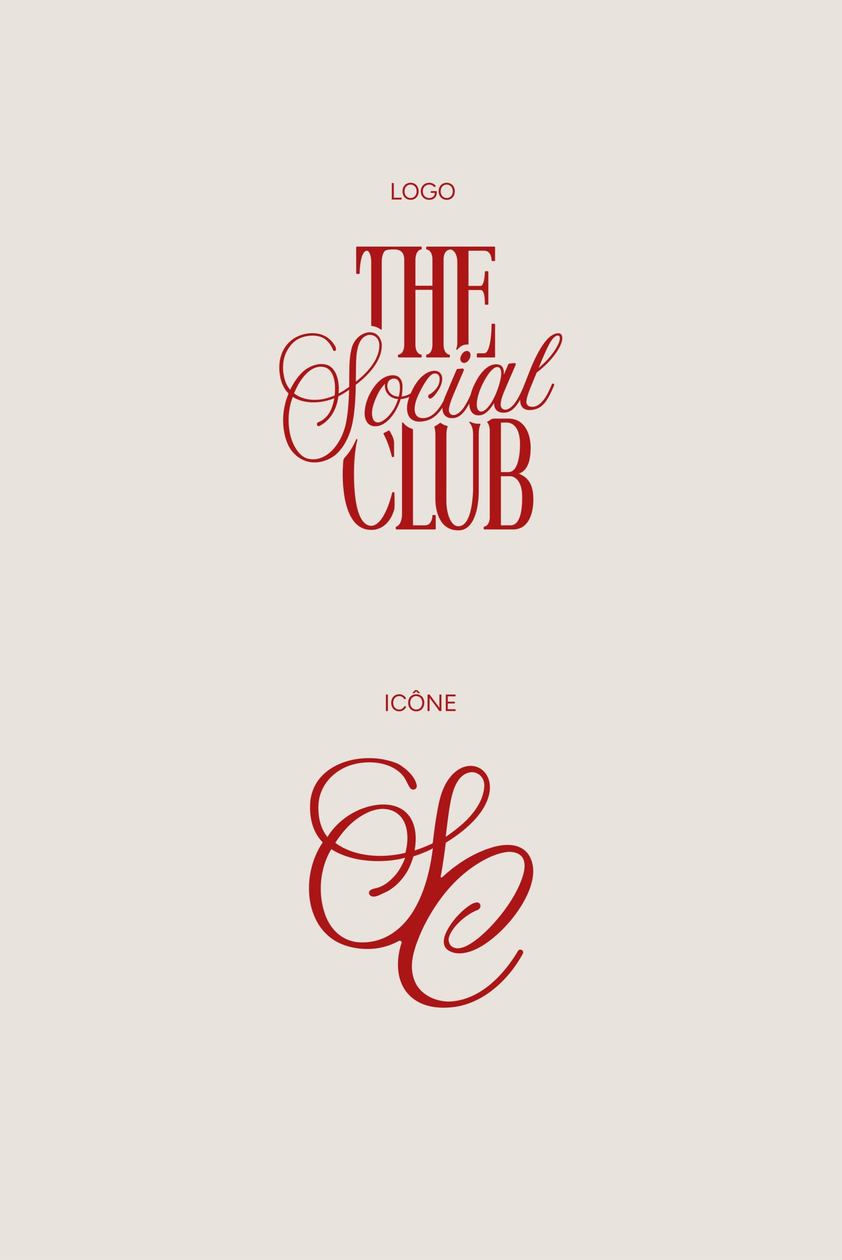 Elegant & Sophisticated logos for The Social Club