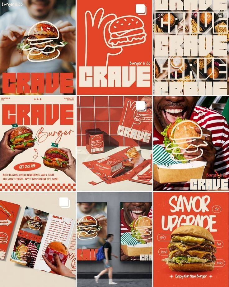 vibrant elegant classy luxurious creative cheerful unique fast food restaurant social media design