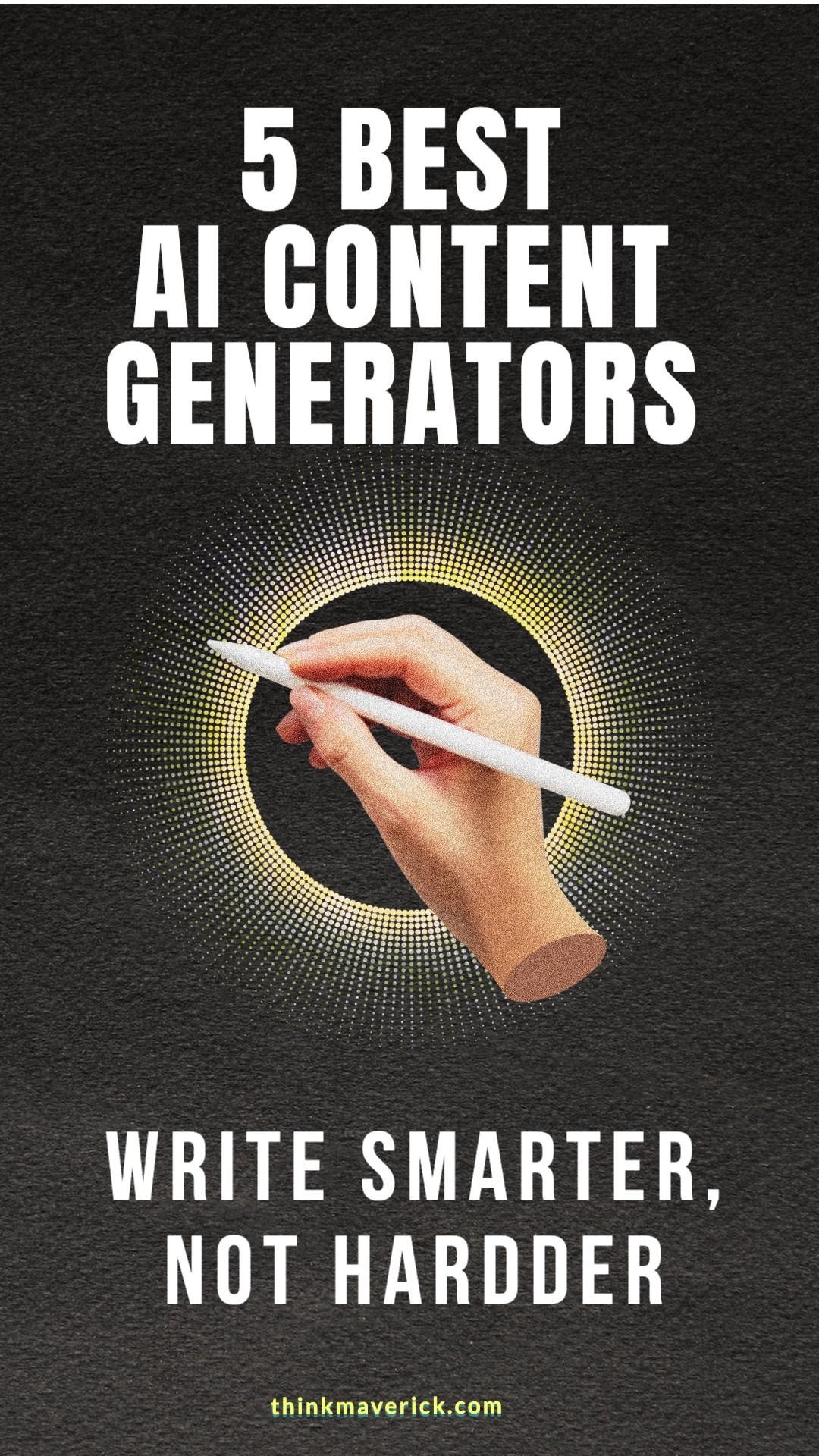 Click to Explore the 5 Best AI Content Generators for Effortless Writing