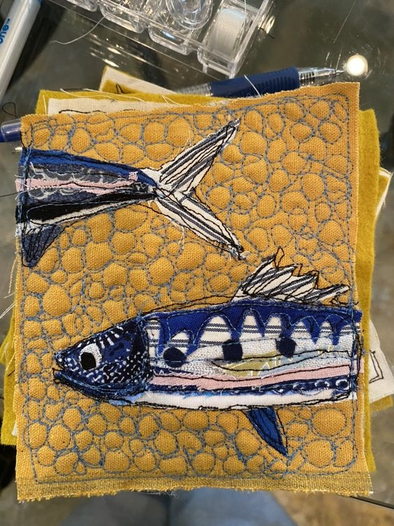 Вышитые креативные фактуры (подборка)