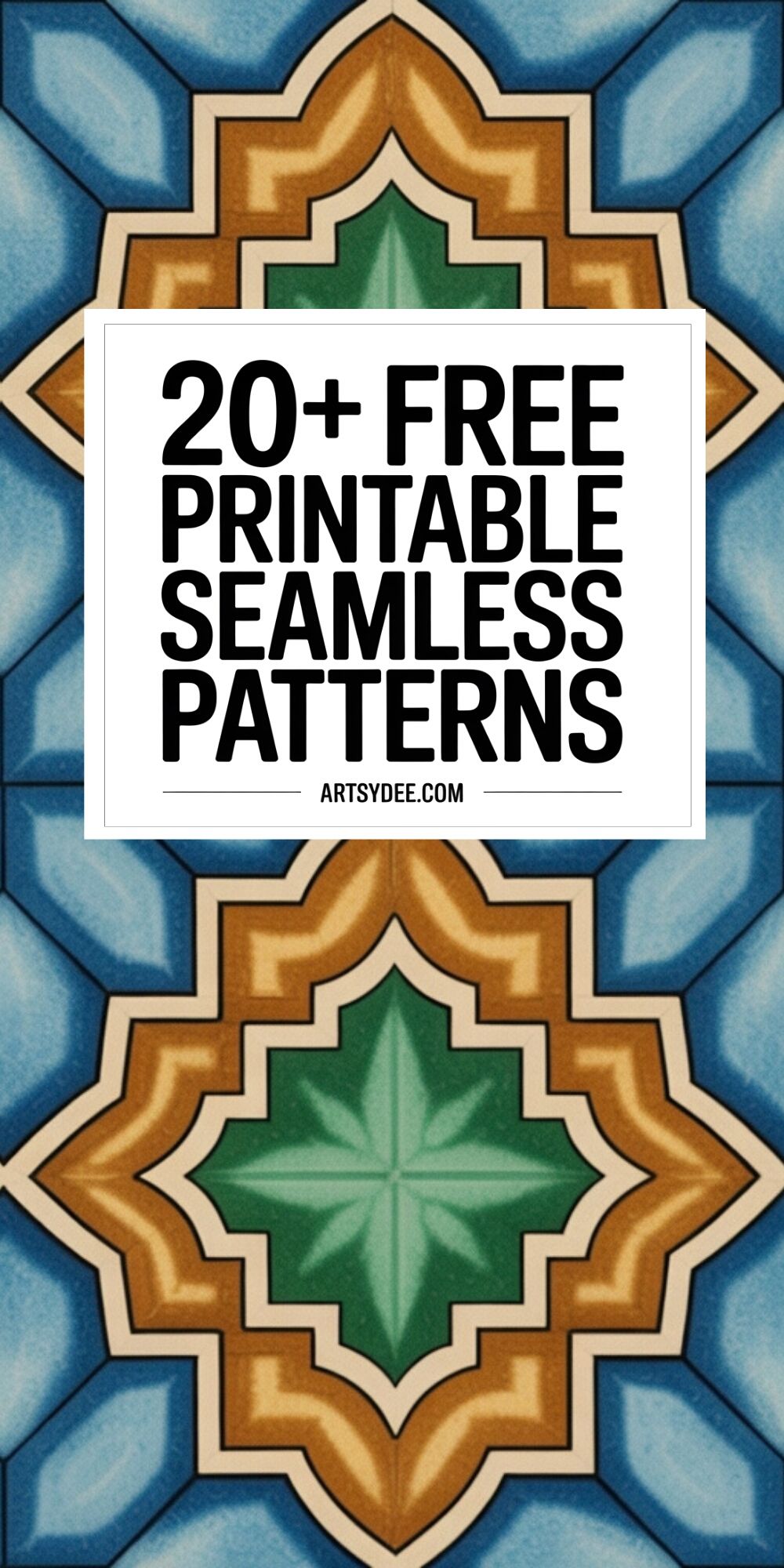 26 Free Printable Seamless Patterns for Junk Journaling, Scrapbooking & Art Journals