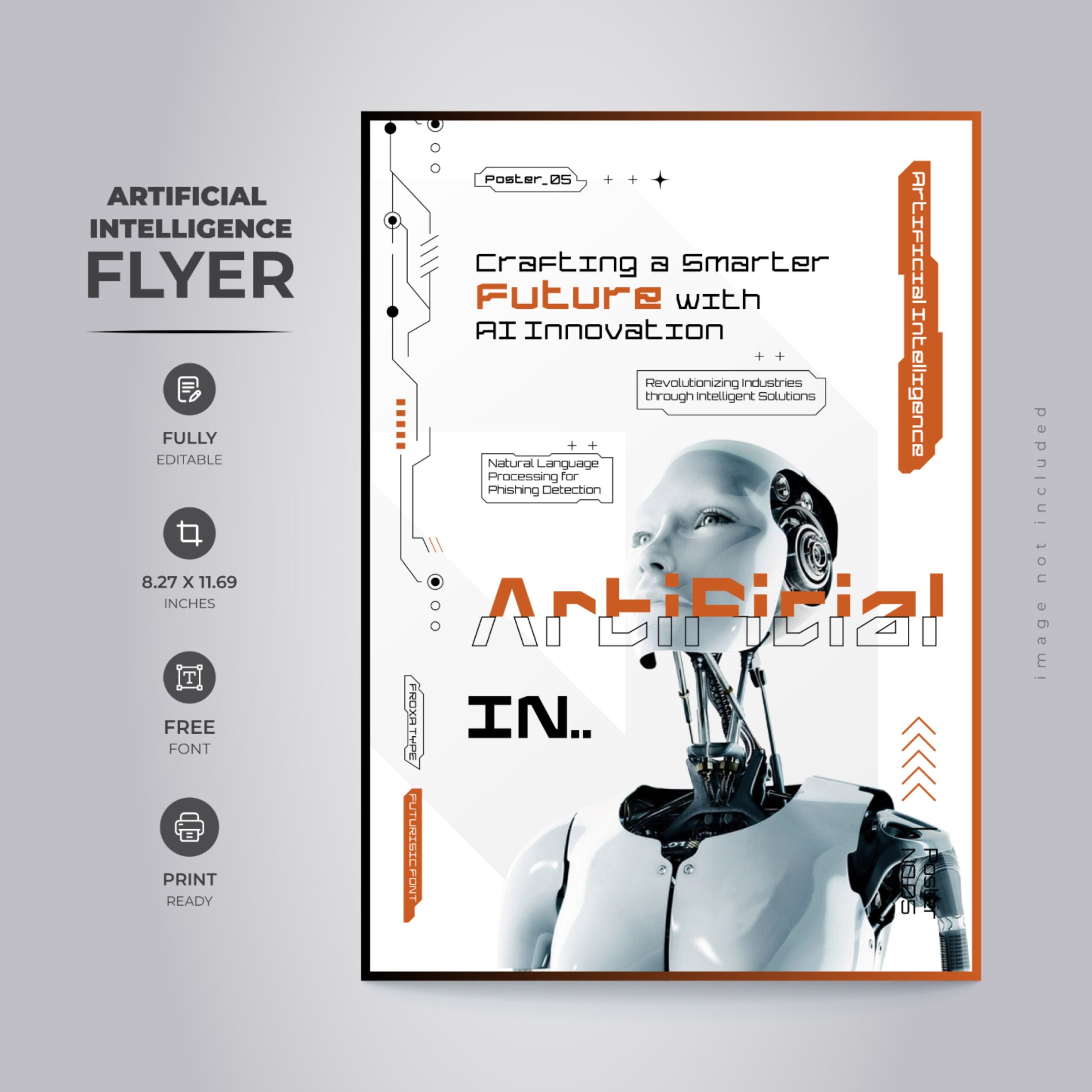 Artificial Intelligence AI Concept Flyer Design Template