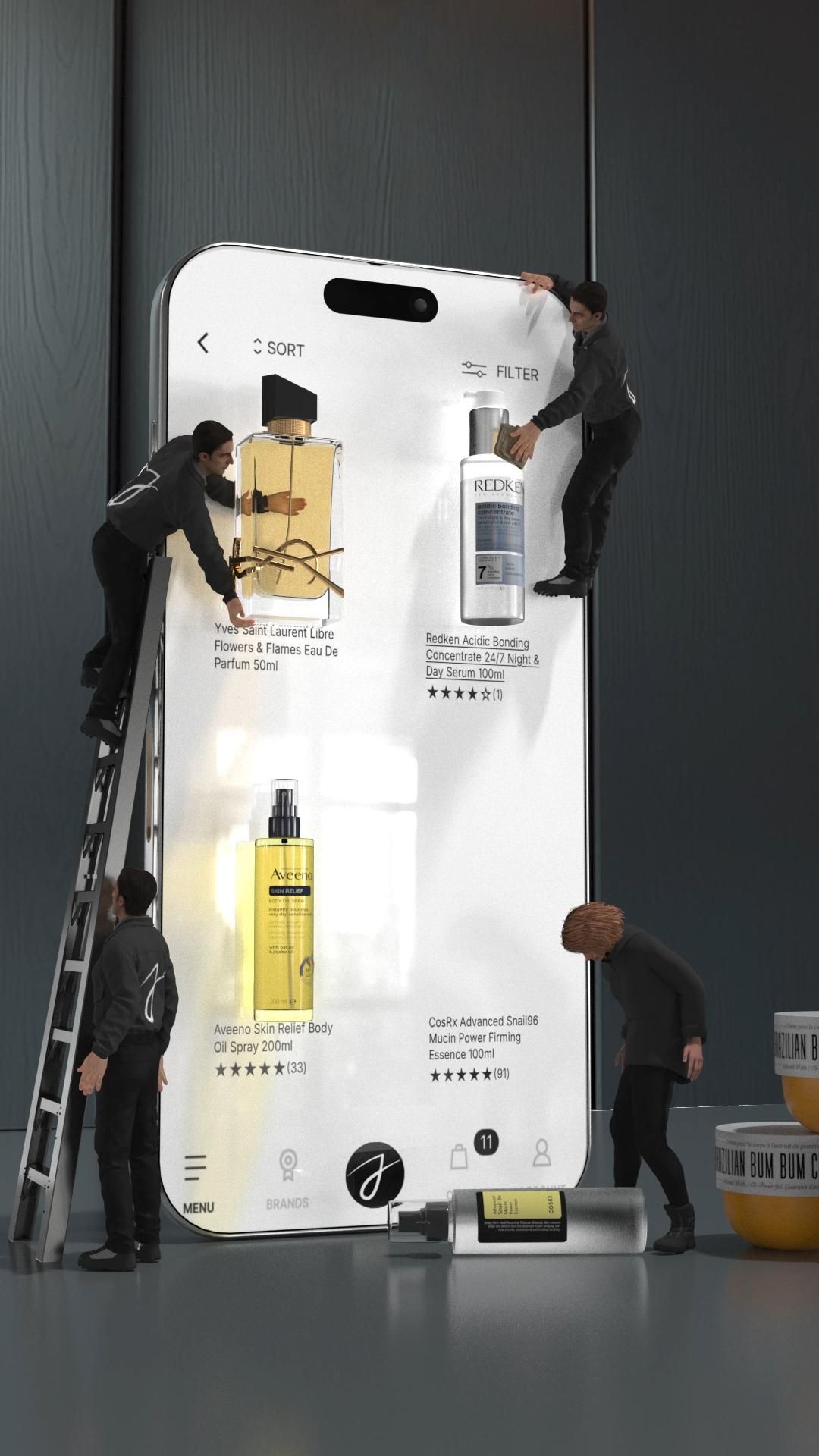 JustMyLook Beauty App Launch 3D Animation