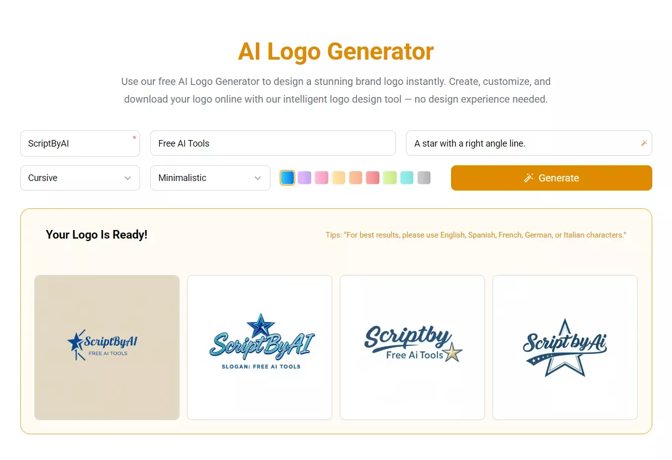 Free AI Logo Generator for Small Business and Freelancers