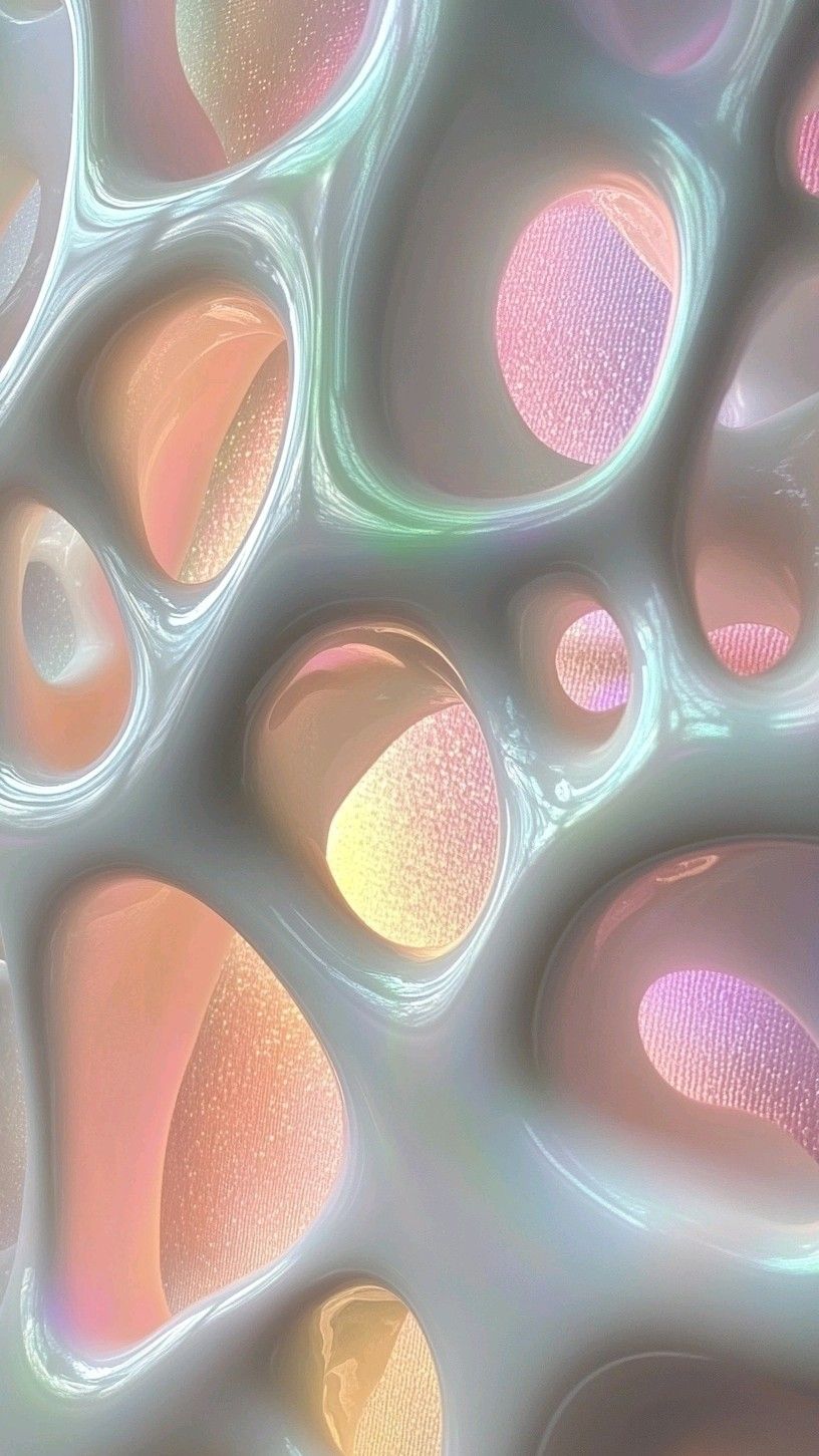 White architectural holes background futuristic wallpaper for phones iPads