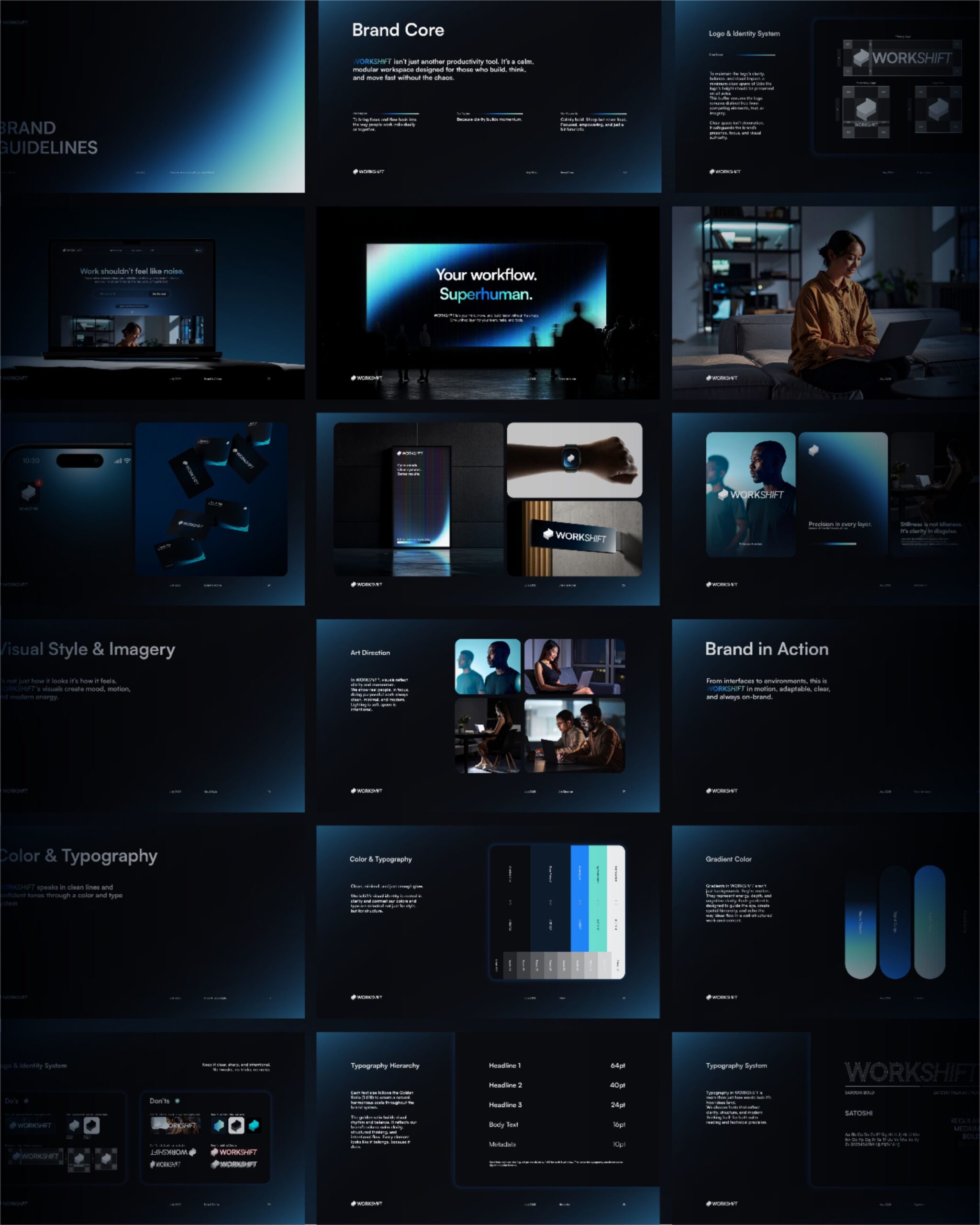 Workshift Brand Guidelines | Complete AI SaaS Visual Identity