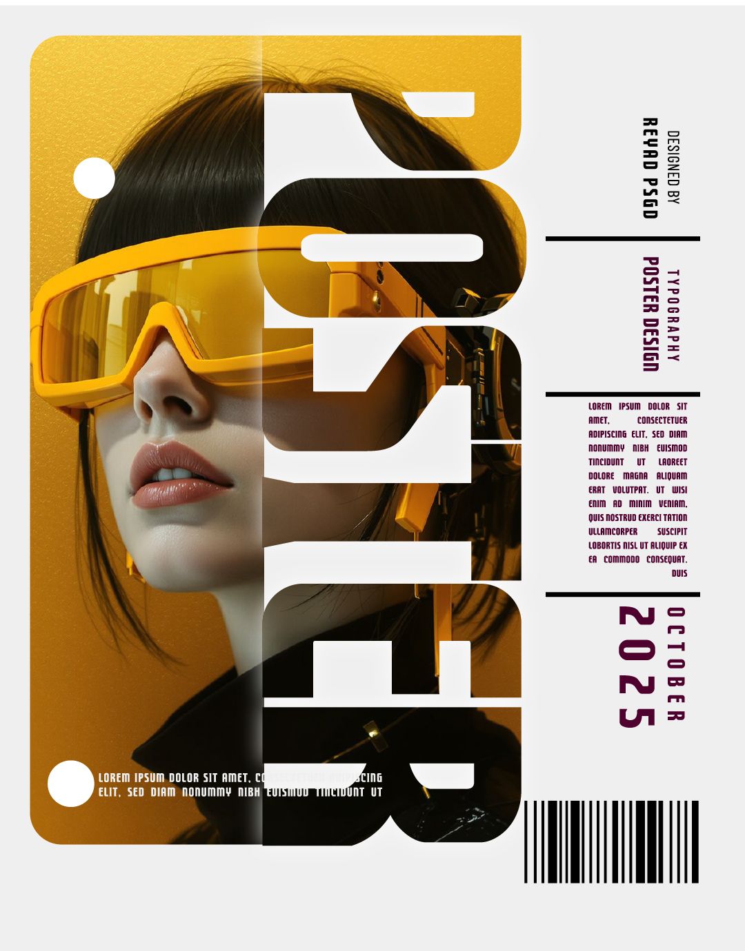 Typography Poster Design in Illustrator