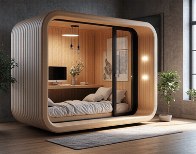 MODULAR POD STRUCTURE CONCEPT CREATED BY AI – Ahad k Siddique