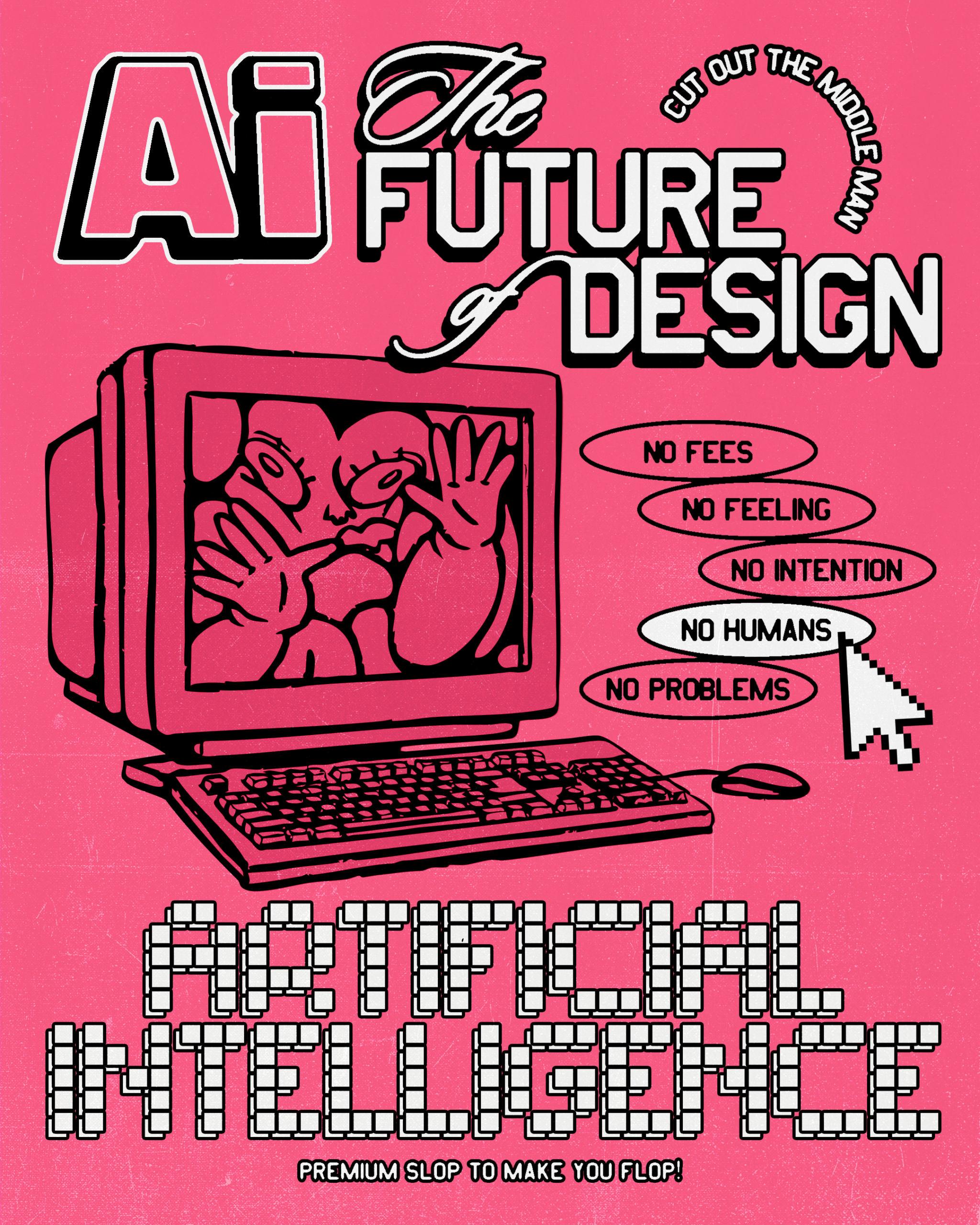 ‘AI is the Future of Design’ Poster by Victoria Gatt