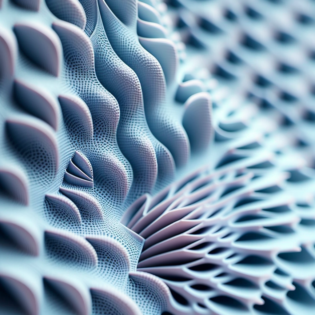 Artificial 3D tactile material structure