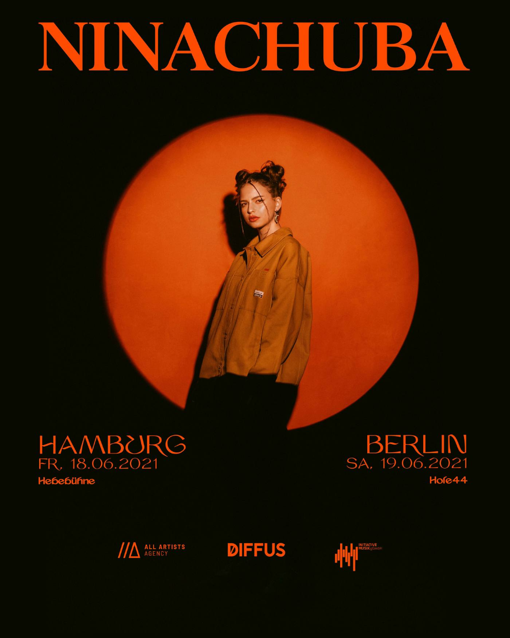 Nina Chuba tour posters 2021