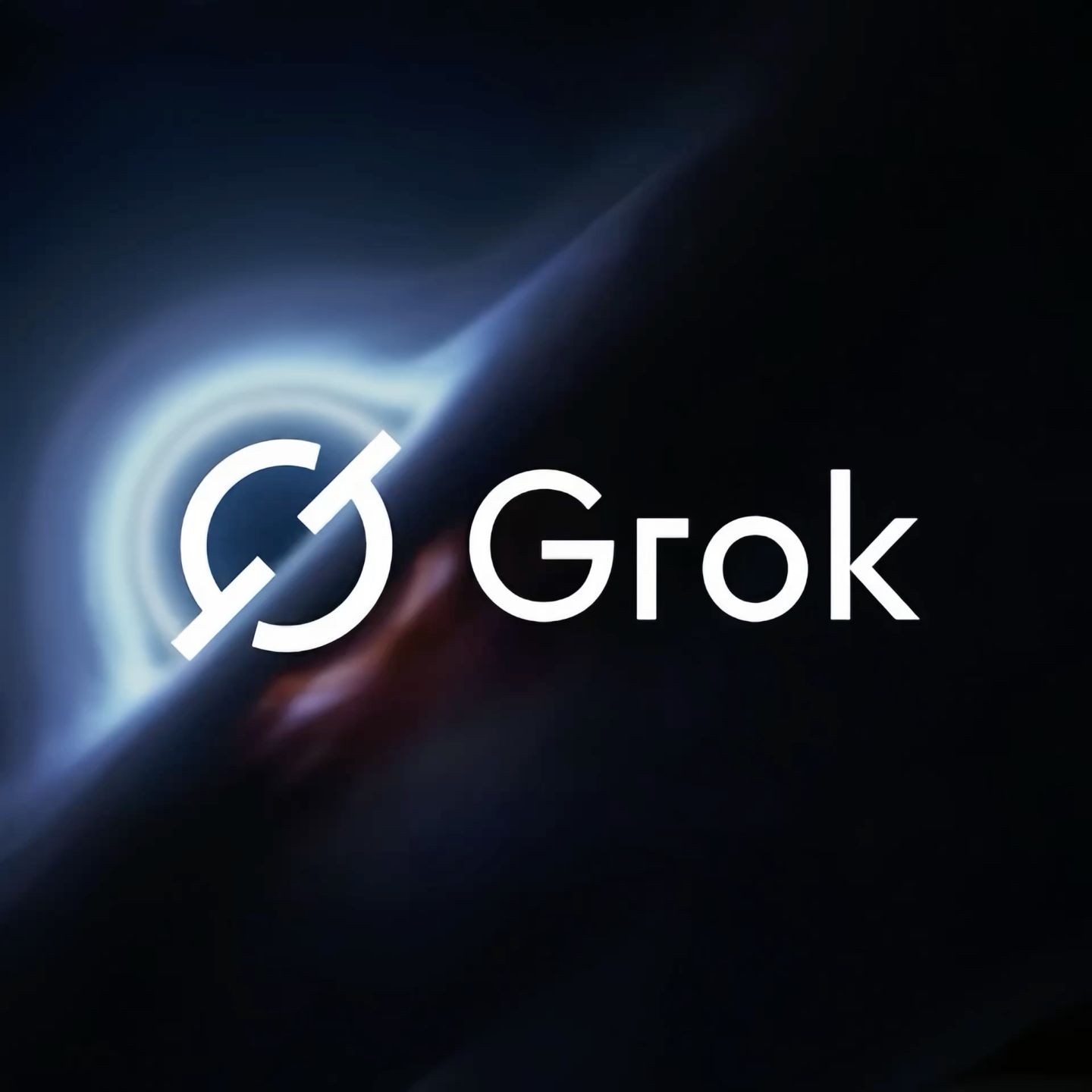 Grok AI Logo on Dark Tech Background (Free to Use)