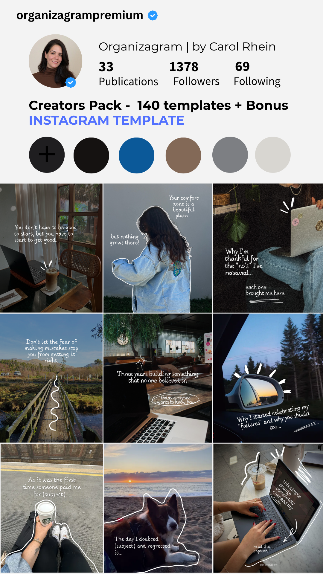 INSTAGRAM TEMPLATES | Canva Instagram Templates | Diseño de Redes Sociales