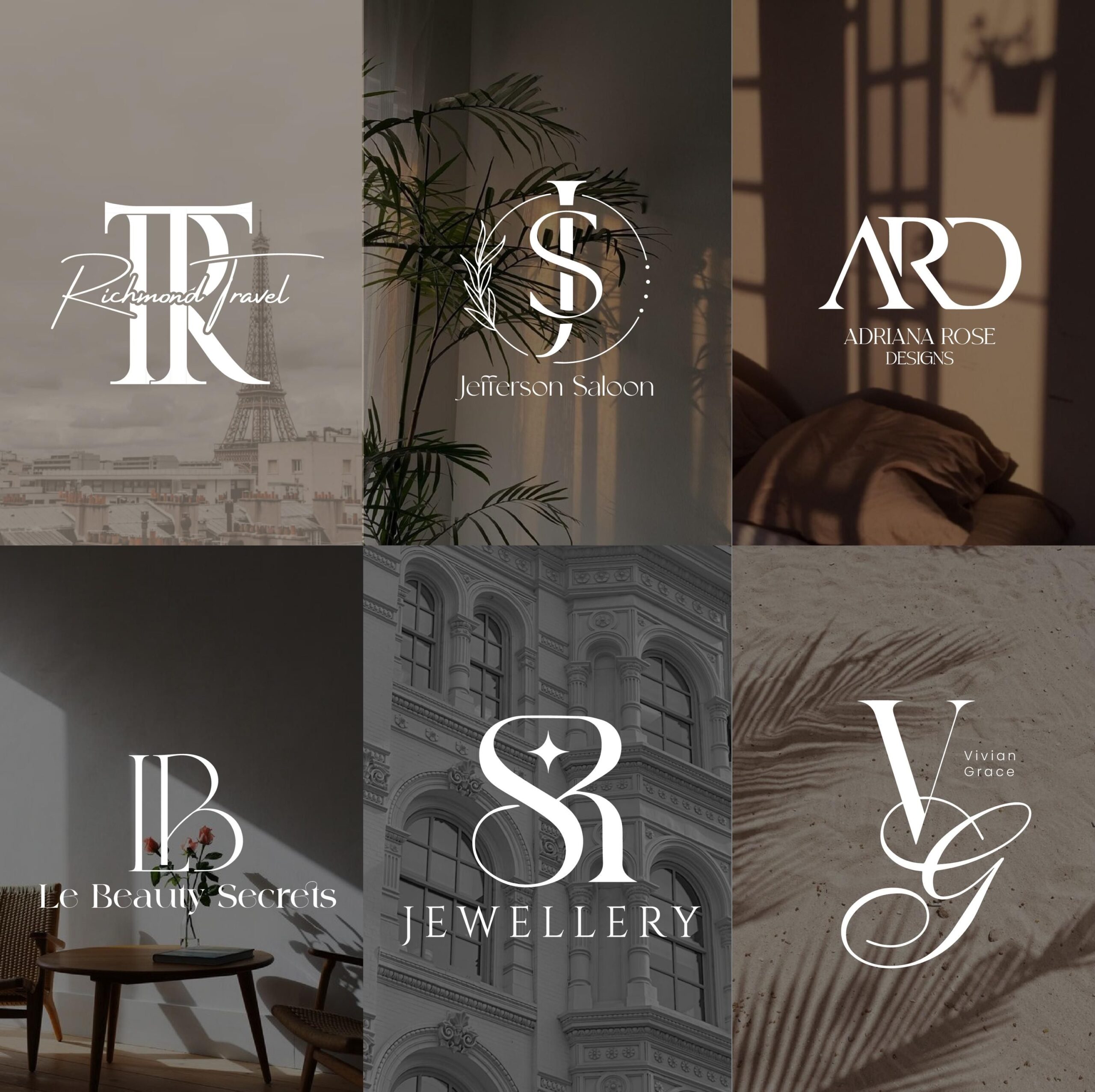 Création du logo initial personnalisé : monogramme dessiné à la main