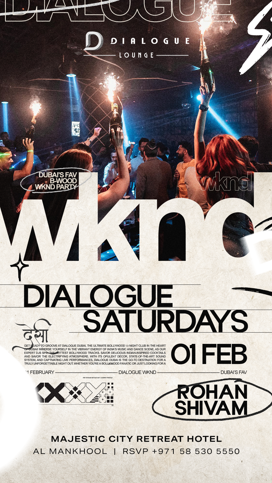 SATURDAYS – DIALOGUE DUBAI – CLUB FLYER