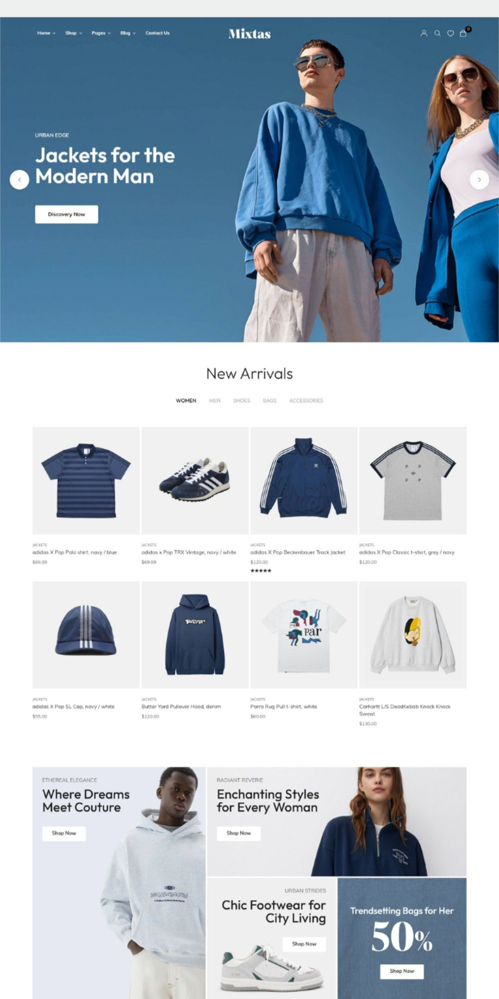 Mixtas – Minimalist Fashion WooCommerce Theme