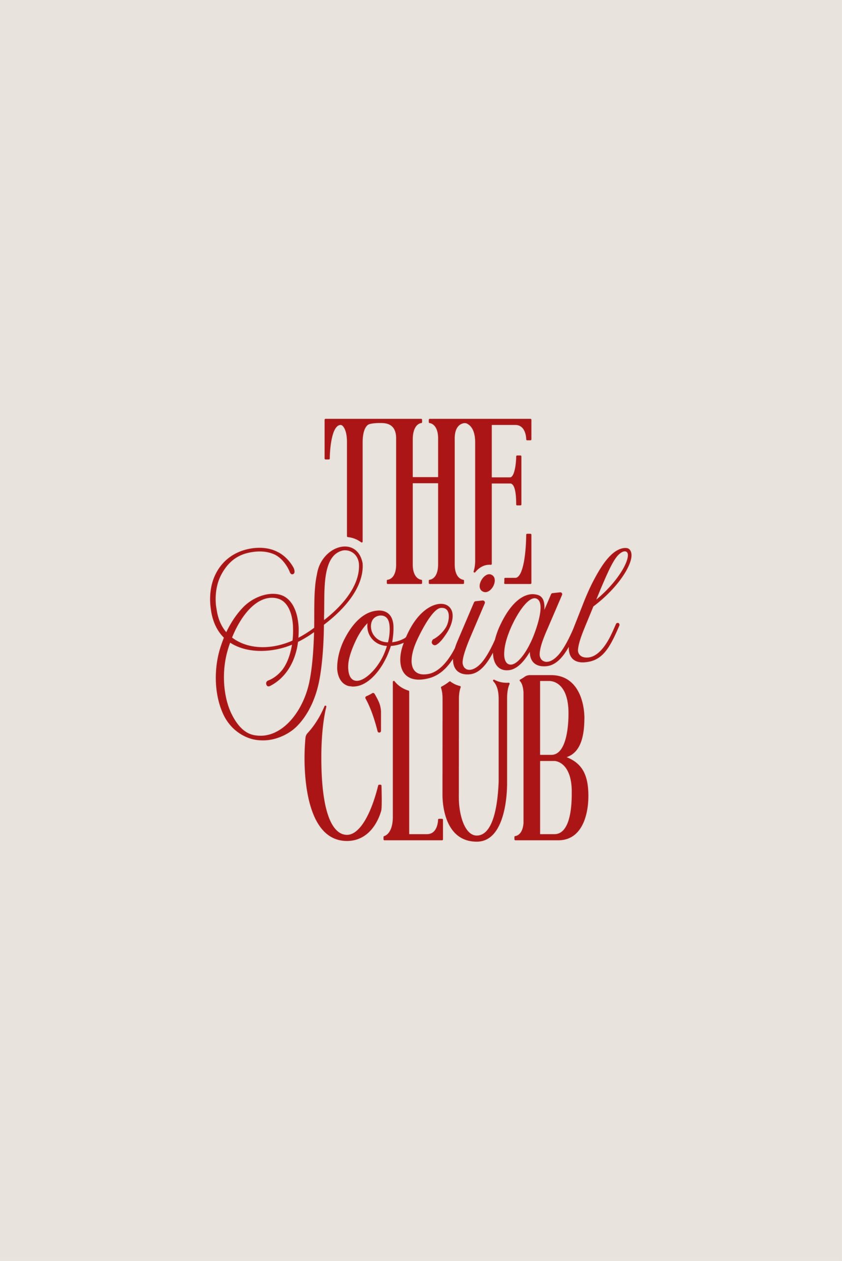Sophisticated & modern main logo for The Social Club in 2025 | Graphic design less…