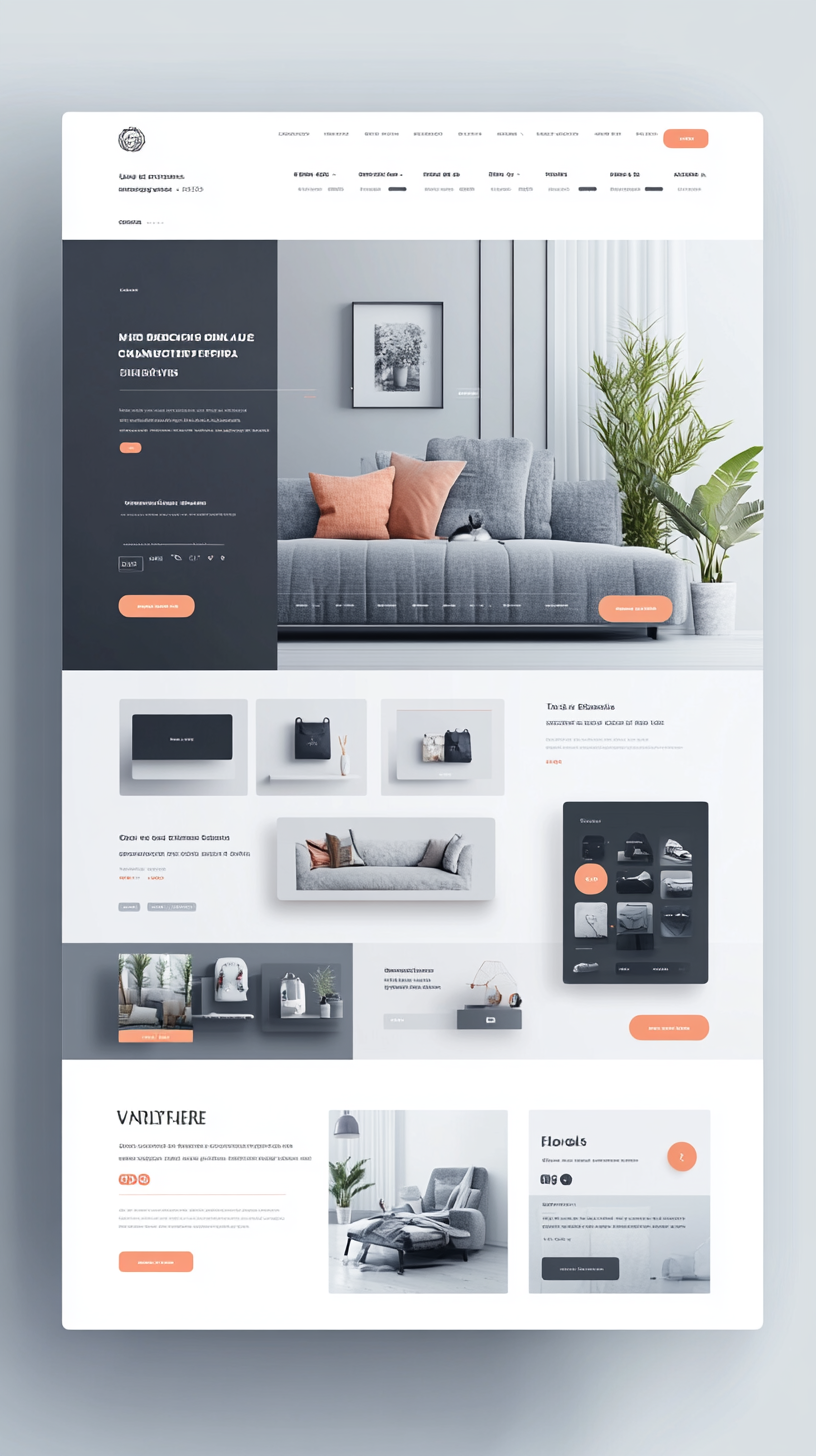 Modern E-Commerce Website Design Homepage Layout