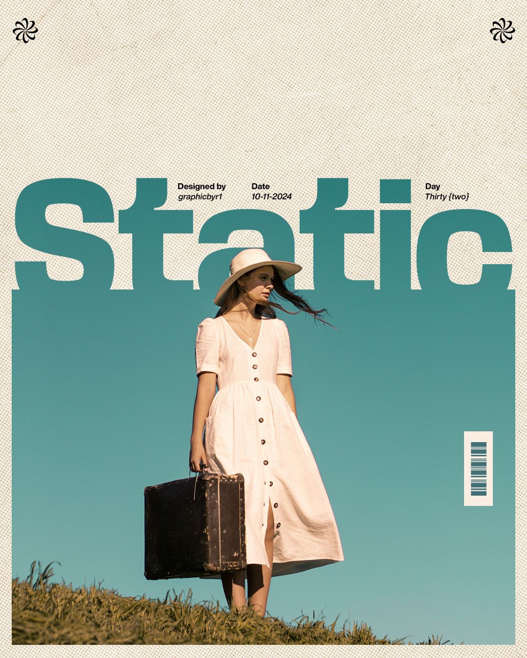 aesthetic minimal poster design retro poater design