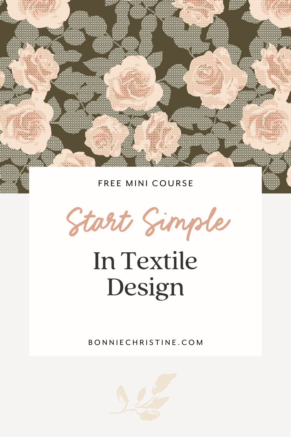 Start Simple in Textile Design – Free Art Course for Beginners to Learn Repeating Patterns by Bonnie