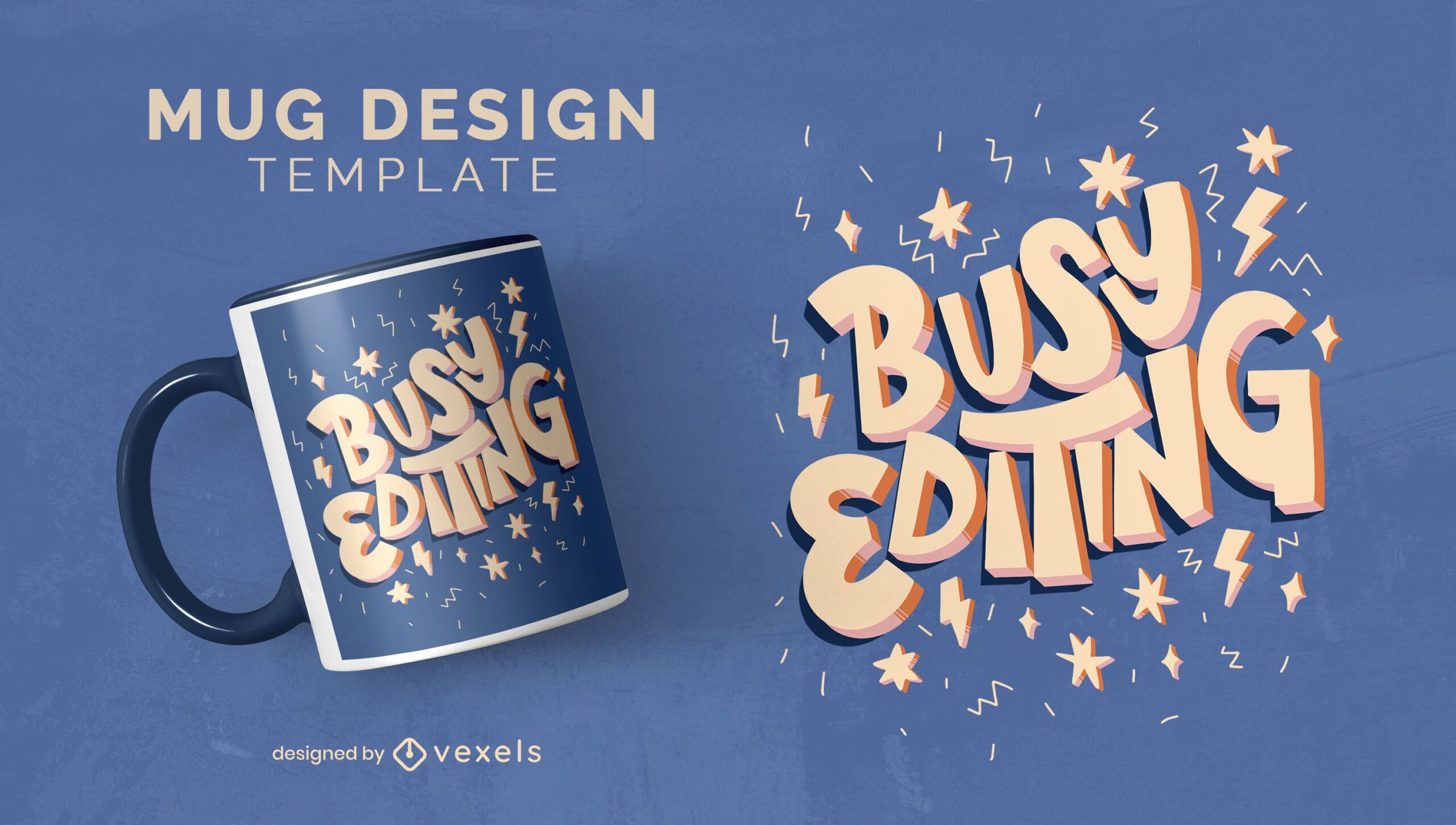 Editing Job Lettering Quote Mug Design Vector Download