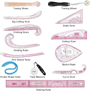 ✂️ Essential Sewing Drafting Rulers/Tools