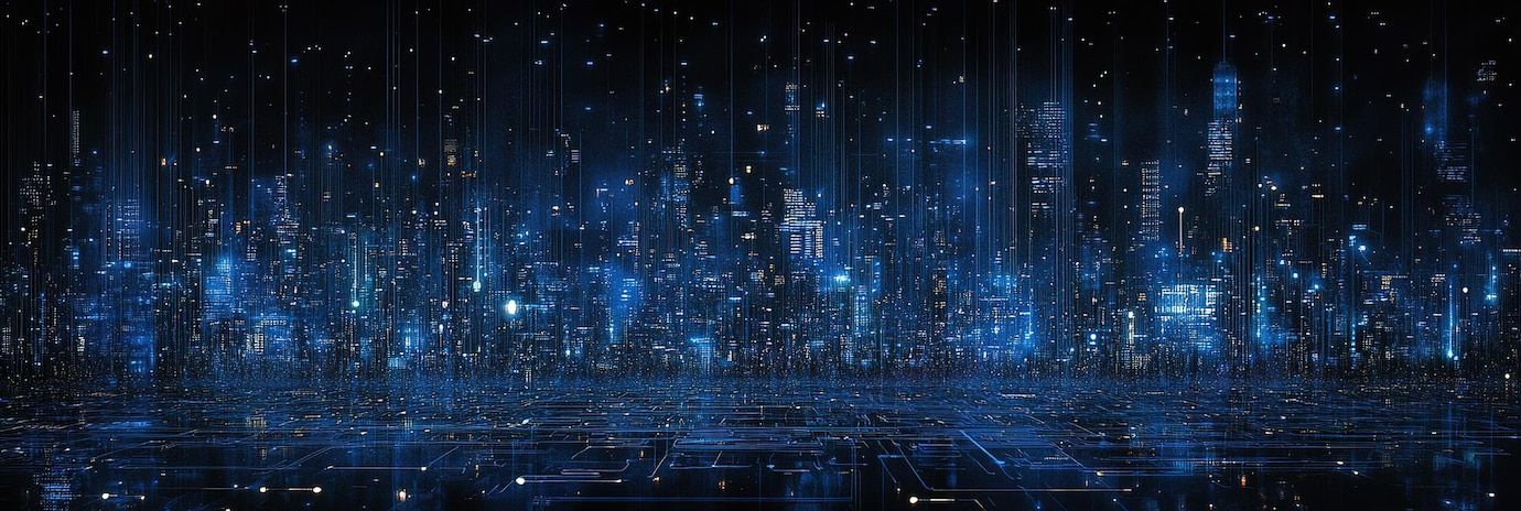 Digital blue circuit board design for modern technologythemed web banners | Premium AI-generated image