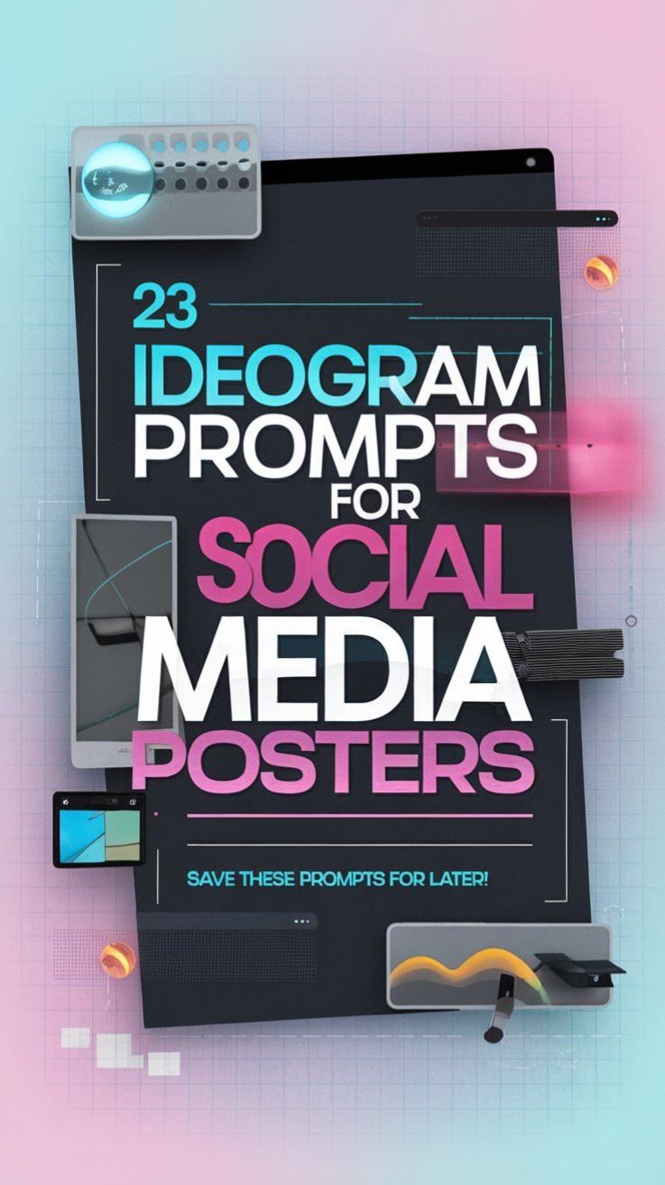 23 Ideogram Prompts for Social Media Posters You’ll Want to Use ASAP ✨