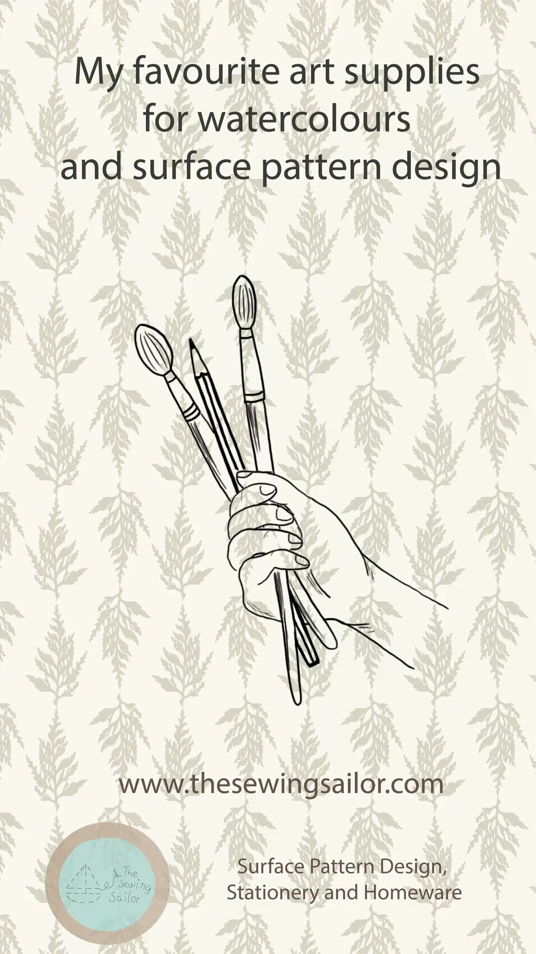 CHOOSING THE BEST ART SUPPLIES FOR WATERCOLORS AND SURFACE PATTERN DESIGN