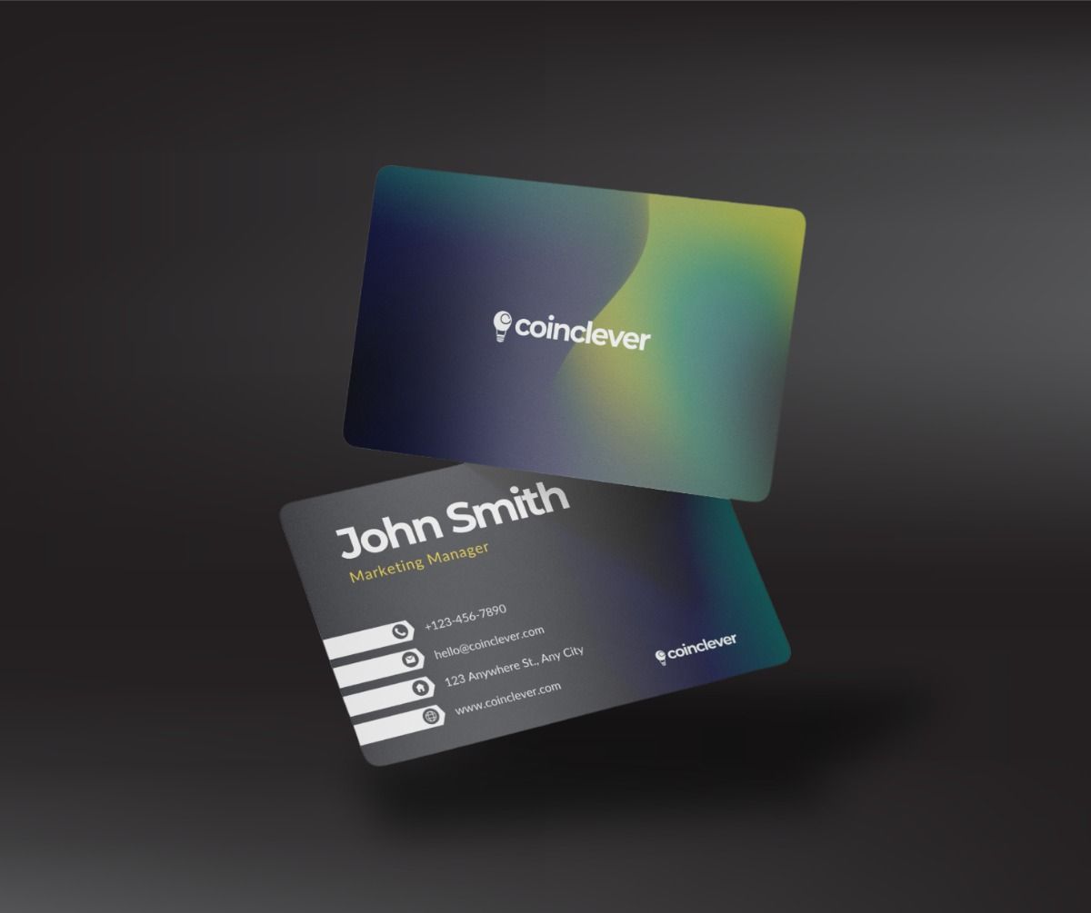 Stunning Gradient Business Card Design for Modern Professionals