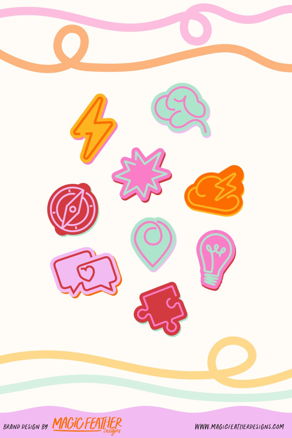 Colourful Brand Marks | Brand Design by Magic Feather Designs