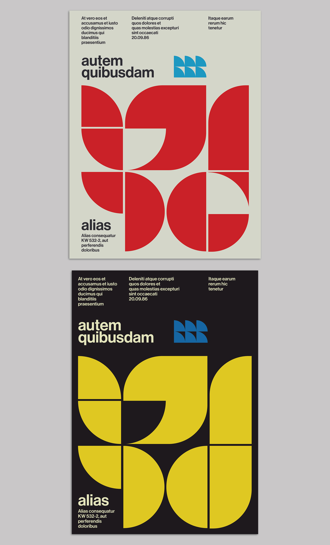 Review of a Poster Design Template inspired by Bauhaus & Swiss Graphic Design