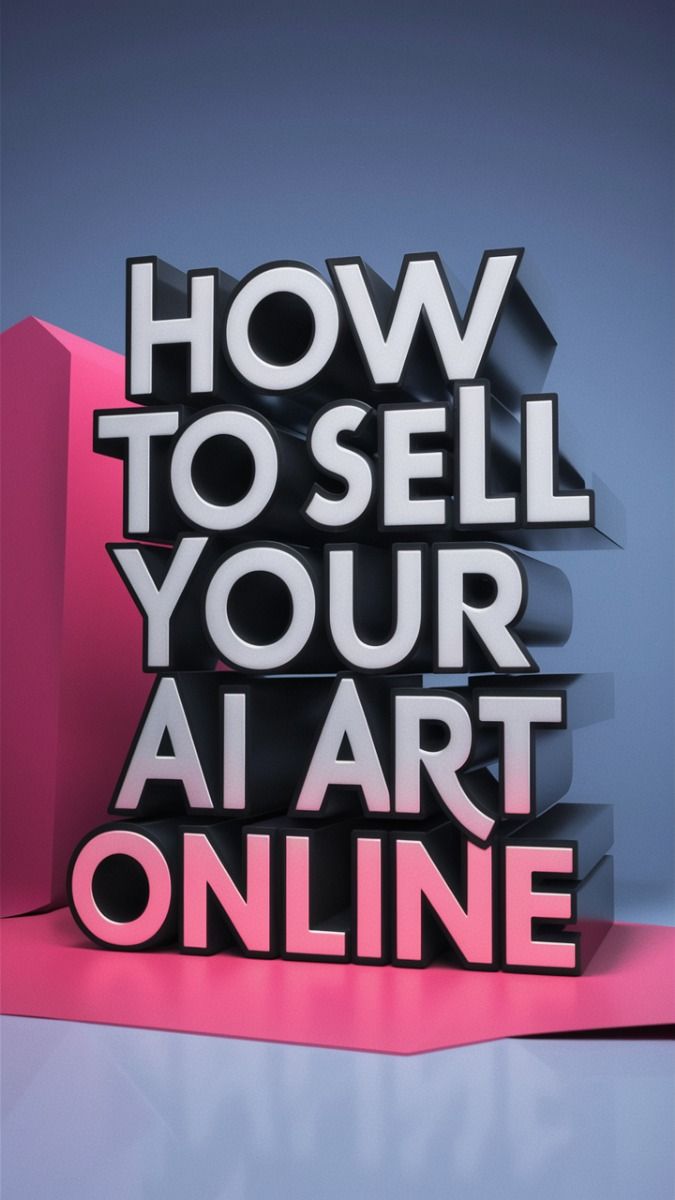 How To Sell Your AI Art Online | Free Guide