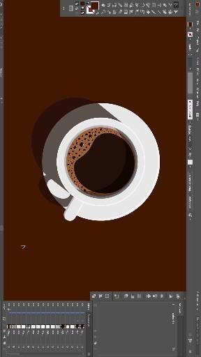 Coffee Vector Art Flat Design In Adobe Illustrator