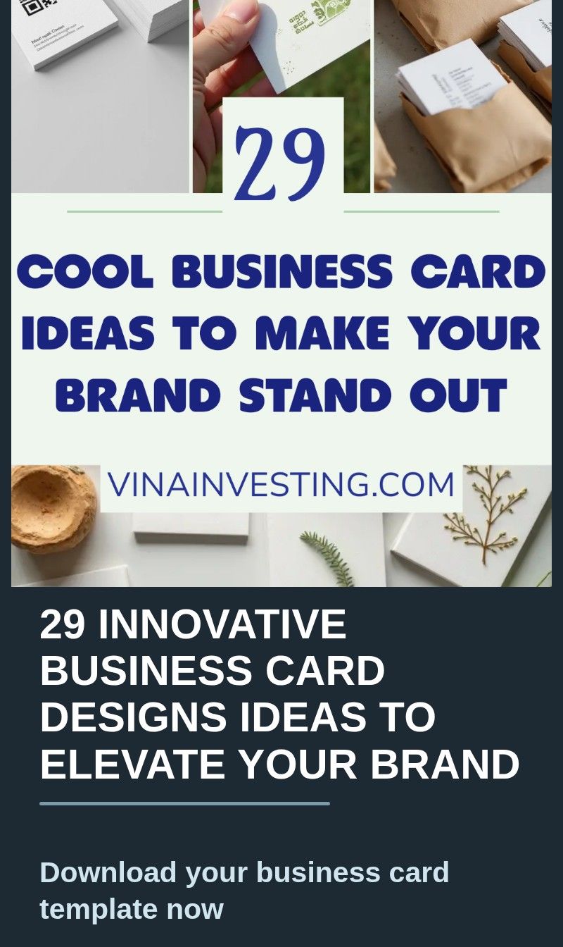 29 Innovative Business Card Designs Ideas to Elevate Your Brand