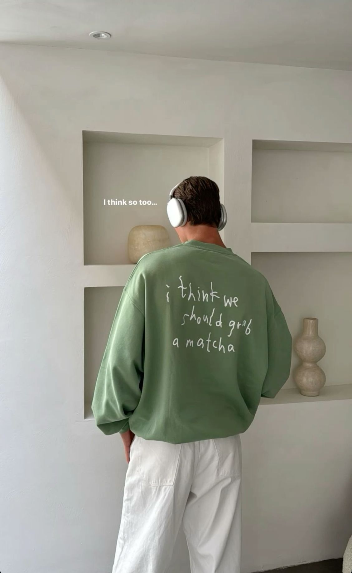 I think we should grab a matcha