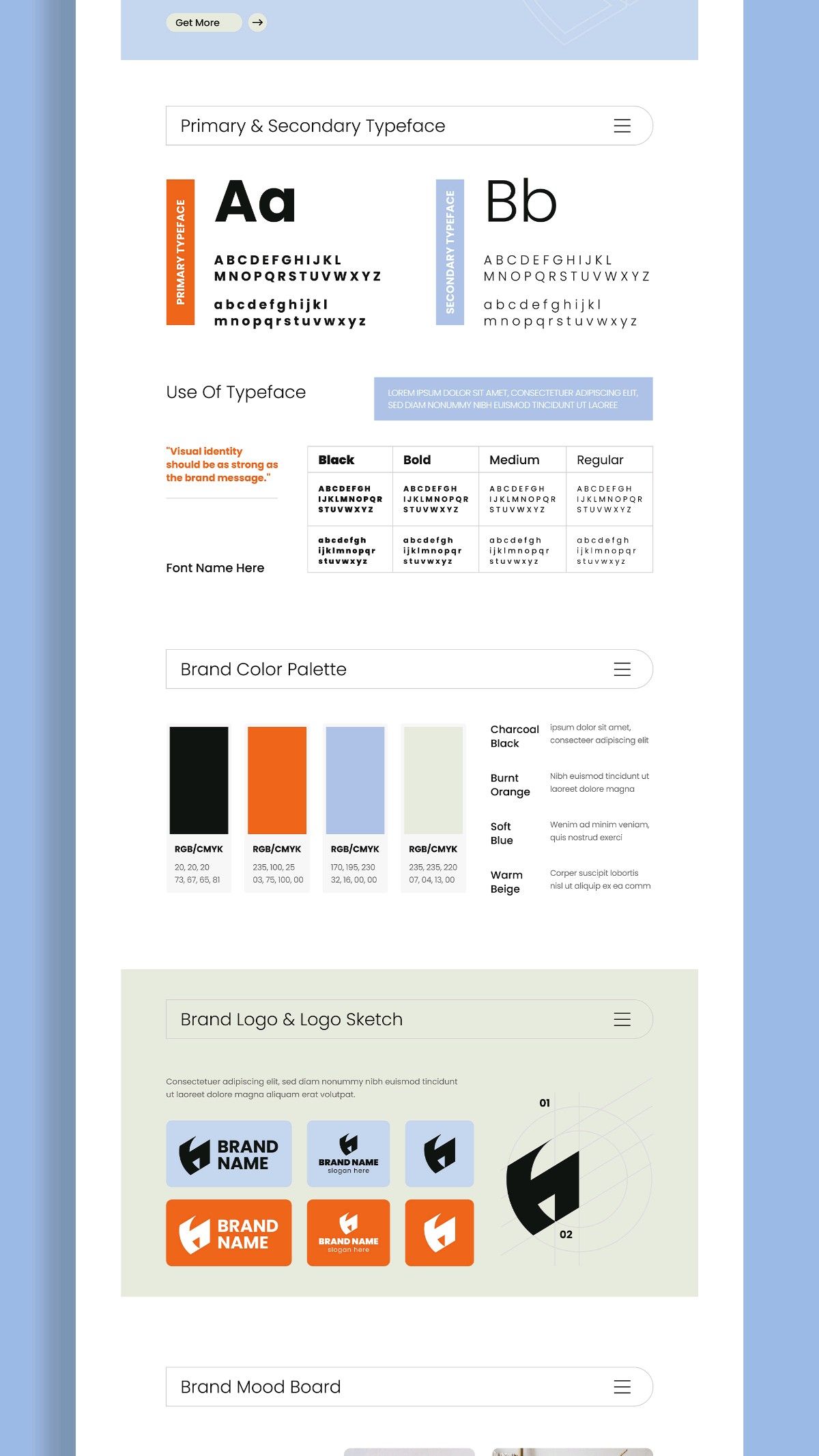 Brand Guide MoodBoard Template