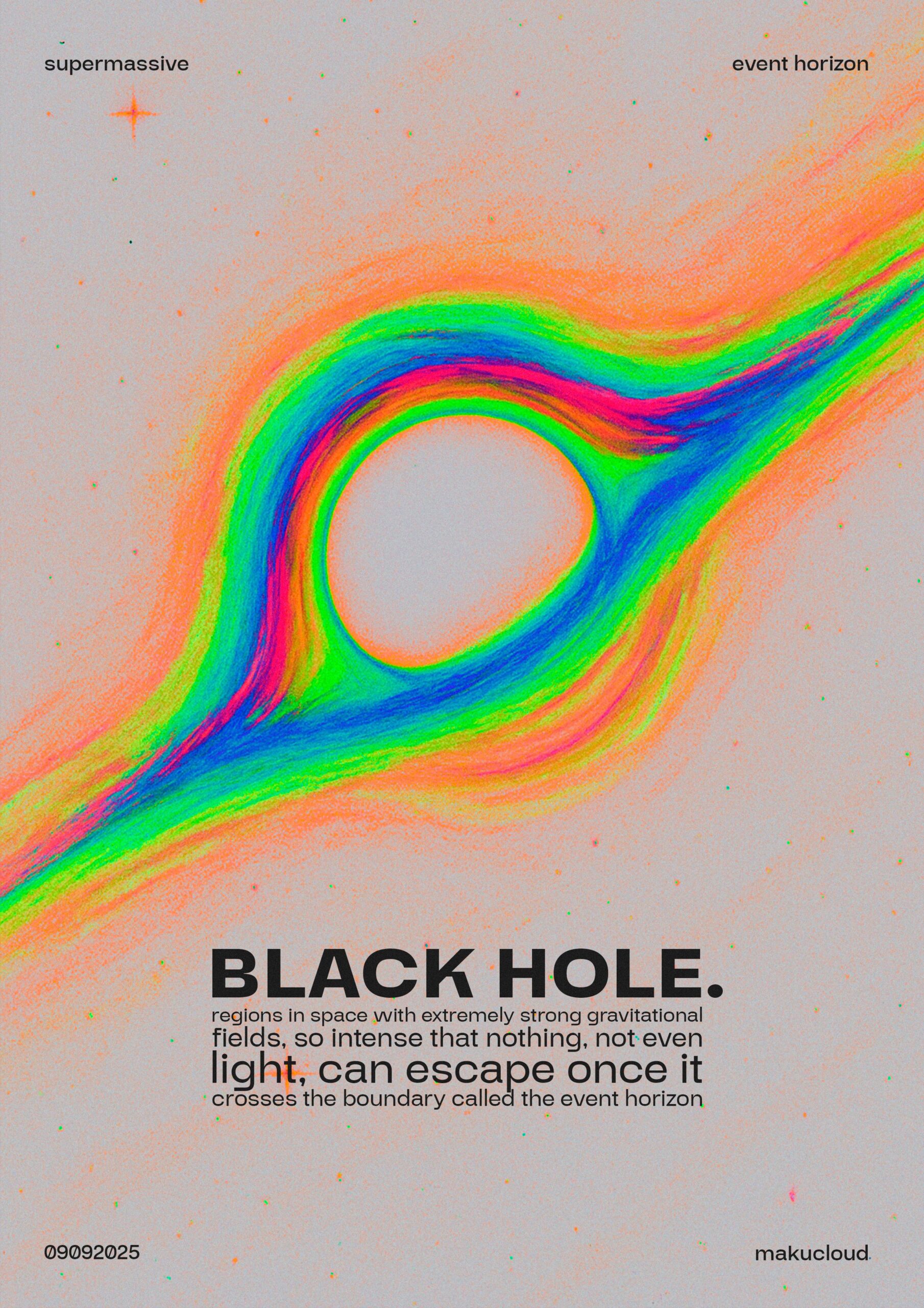 Black hole poster