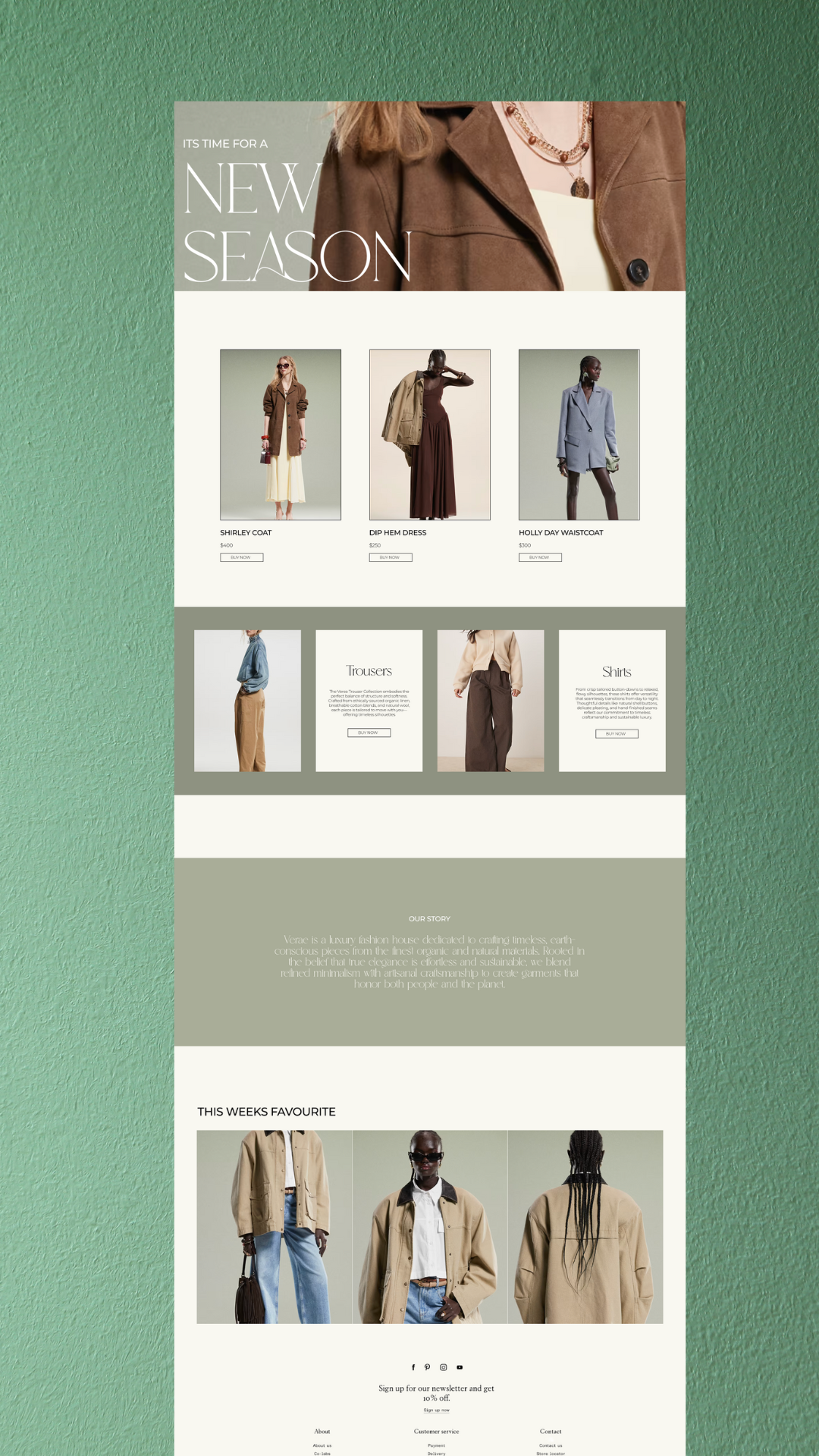 Luxury Fashion Shopify Website Design 2025