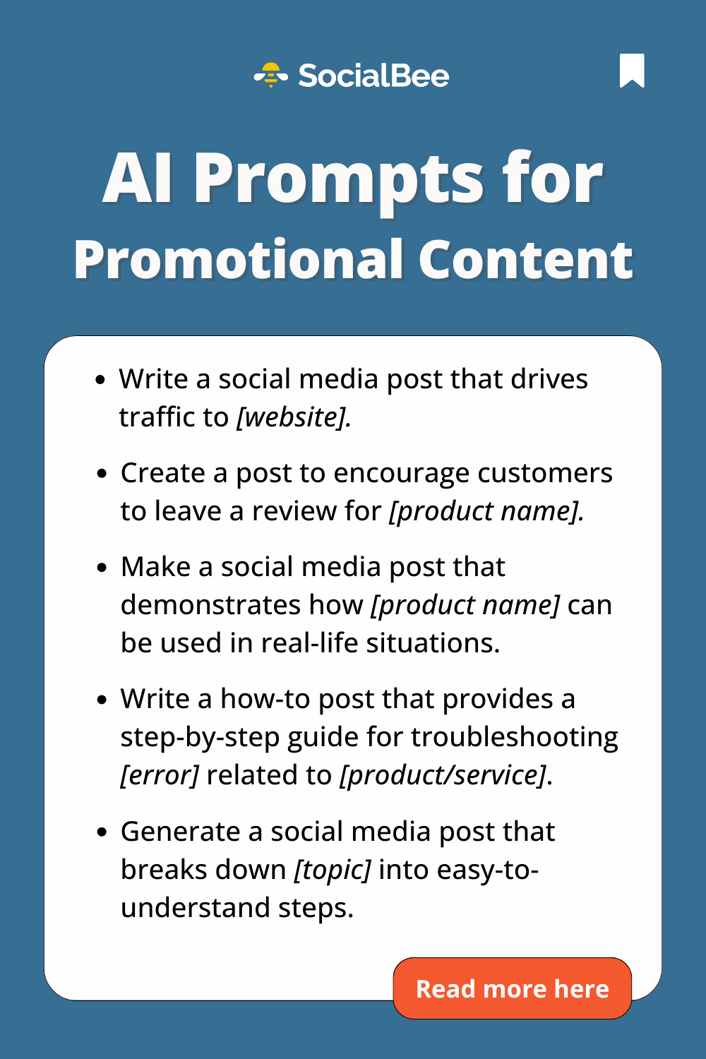 AI prompts for social media promotional content
