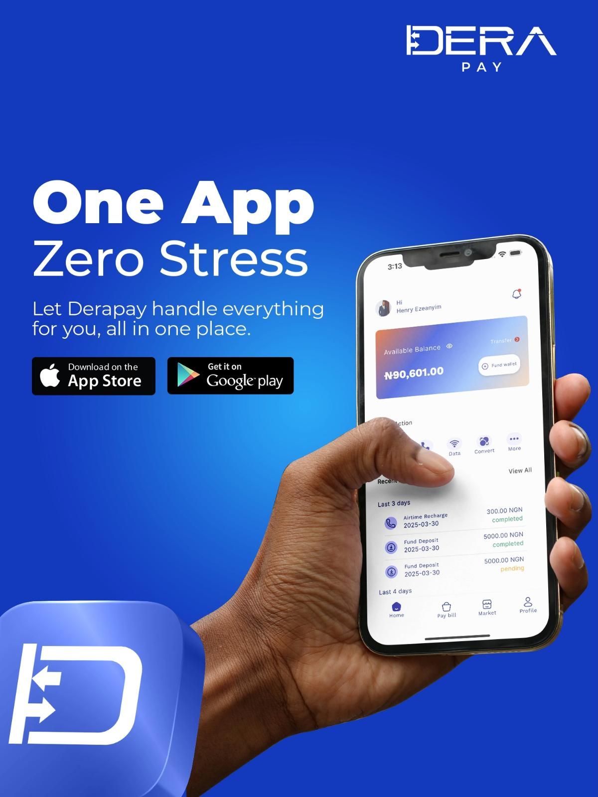 Fintech Motion Design | Derapay App Poster Animation