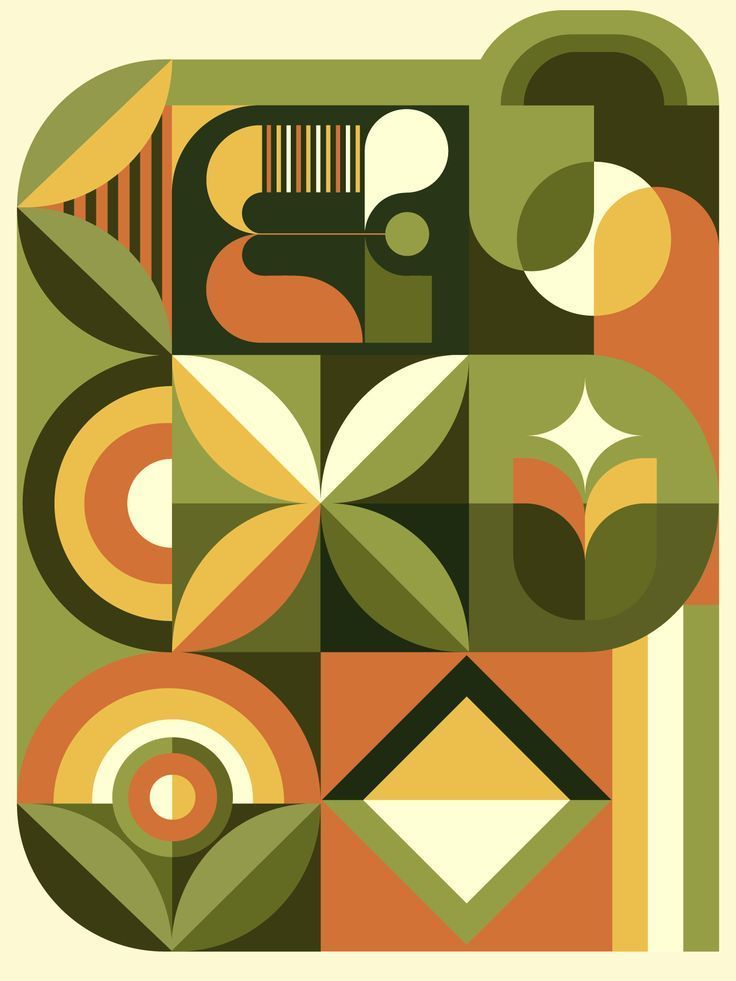 Geometric poster design