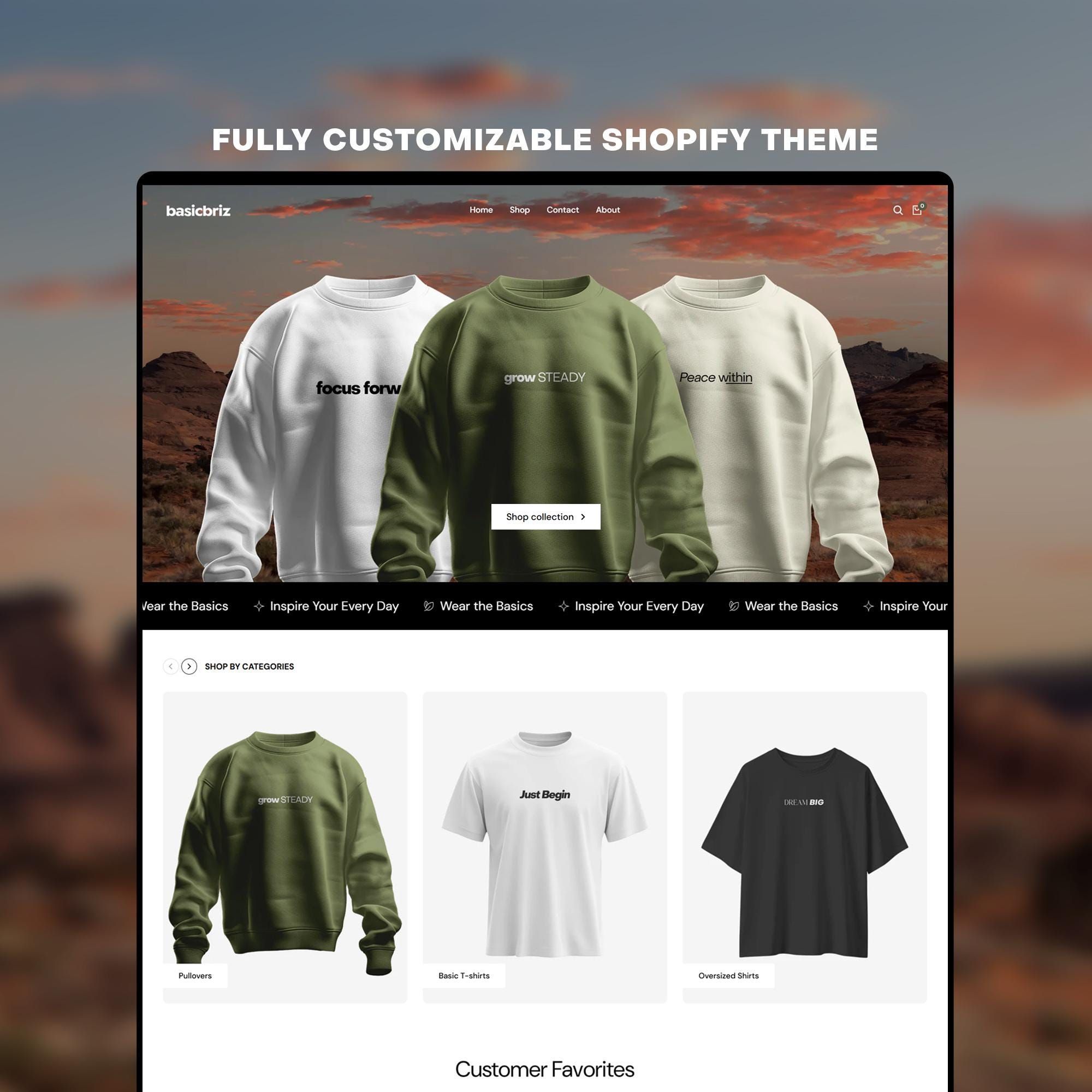 Modern Minimalist Shopify Theme for Streetwear & Clothing Brands