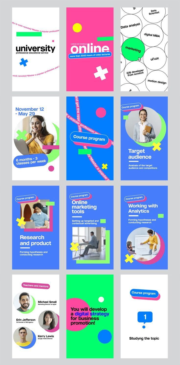 15 Education Instagram Story Templates PSD