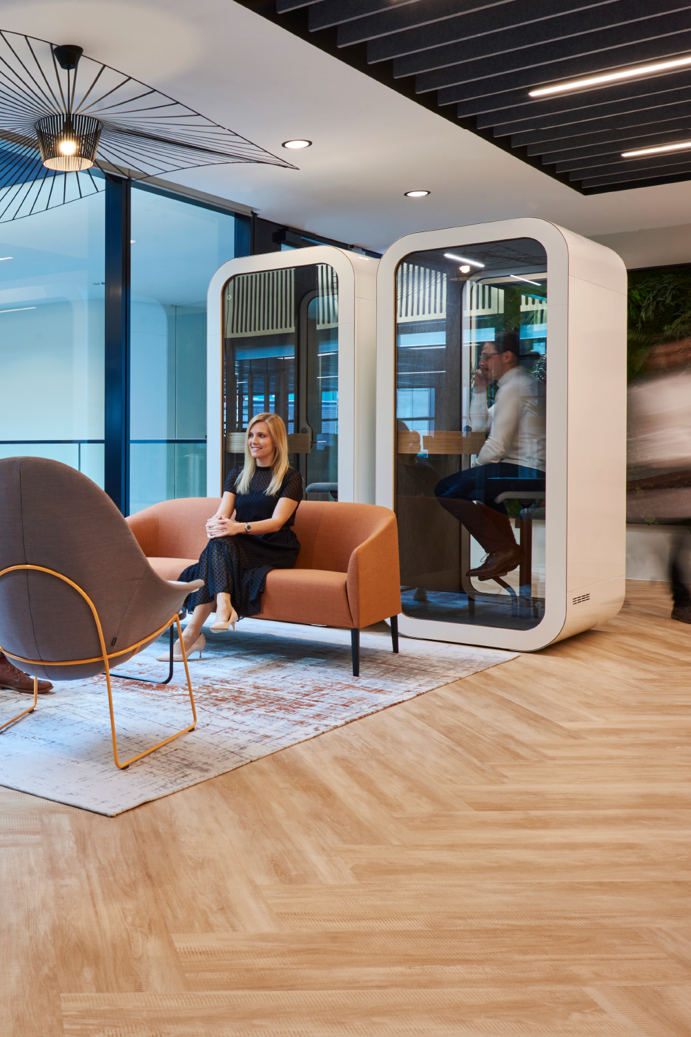 Framery O office pods in Berenberg office, London