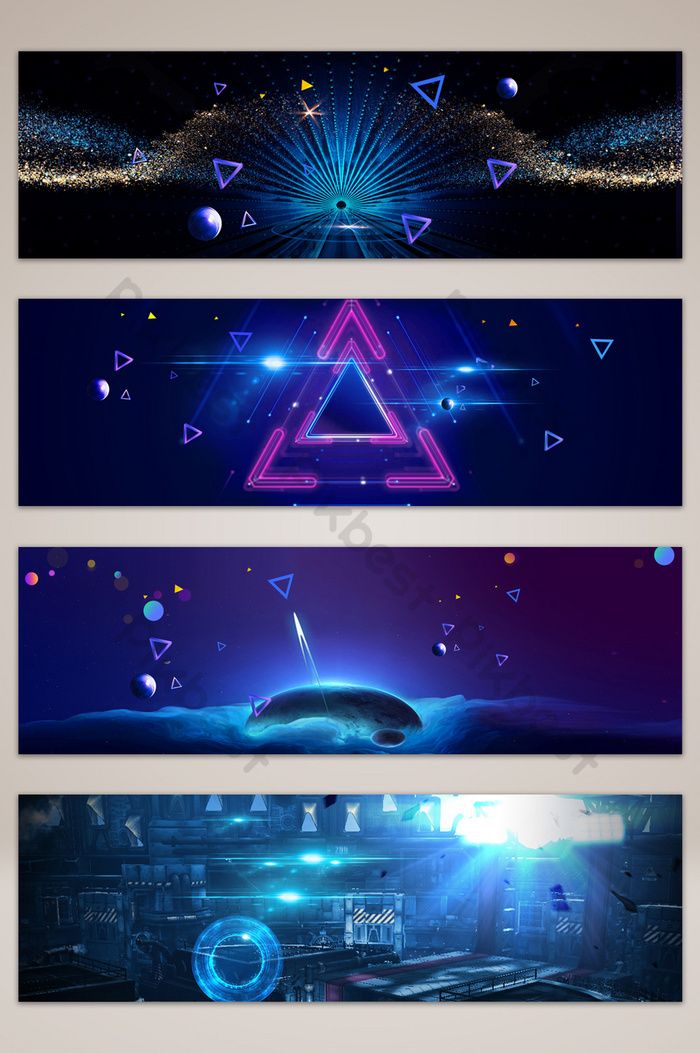 Blue E-commerce Technology Banner Poster Background Backgrounds | PSD Free Download – Pikbest